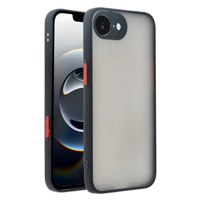 BUĞZ İphone 16e Kılıf Montreal Silikon Kapak - Siyah