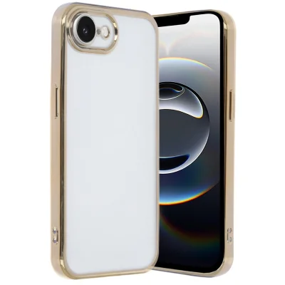 BUĞZ İphone 16e Kılıf Razer Lensli Silikon - Gold