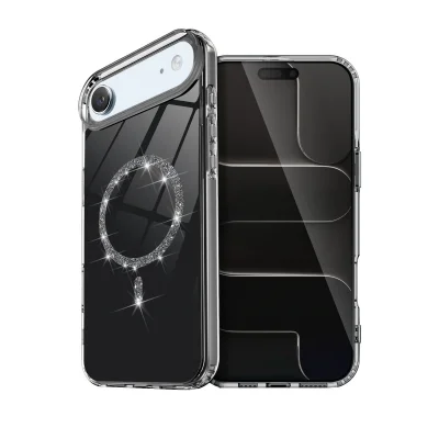 BUĞZ İphone 17 Air Live Diamond Magsafe Kapak - Siyah