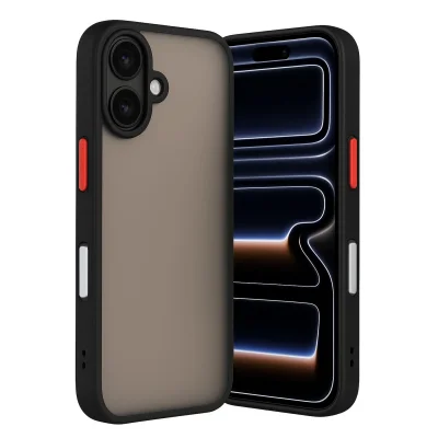 BUĞZ İphone 17 Kılıf Montreal Silikon Kapak - Siyah