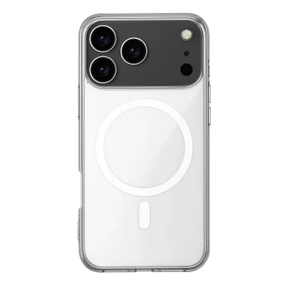 BUĞZ İphone 17 Pro Max Kılıf Magneticsafe Şeffaf Silikon - Şeffaf