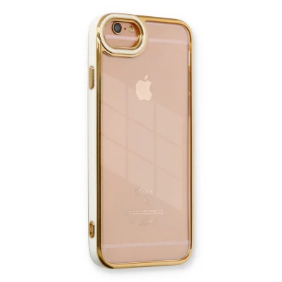 BUĞZ İphone 6 Kılıf Liva Lens Silikon - Beyaz