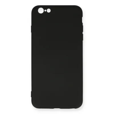 BUĞZ İphone 6 Plus Kılıf Nano İçi Kadife Silikon - Siyah