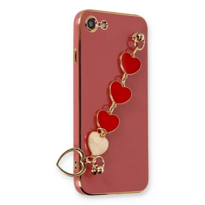 BUĞZ İphone 7 Kılıf Esila Silikon - Kırmızı