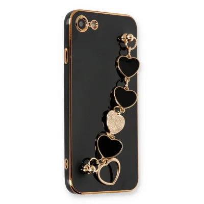 BUĞZ İphone 7 Kılıf Esila Silikon - Siyah