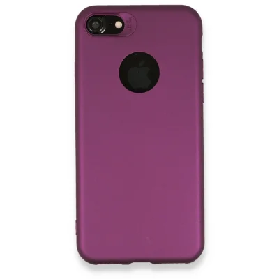 BUĞZ İphone 7 Kılıf First Silikon - Mürdüm