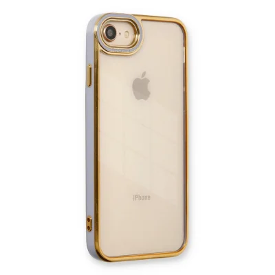 BUĞZ İphone 7 Kılıf Liva Lens Silikon - Lila