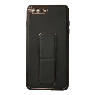 BUĞZ İphone 7 Plus Kılıf Coco Deri Standlı Kapak - Siyah