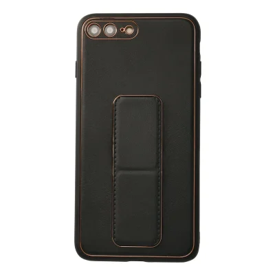 BUĞZ İphone 7 Plus Kılıf Coco Deri Standlı Kapak - Siyah