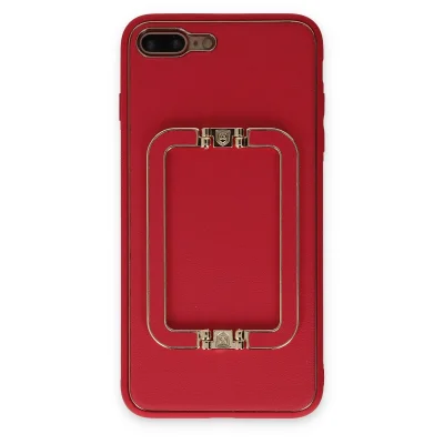 BUĞZ İphone 7 Plus Kılıf Coco Elit Kapak - Kırmızı