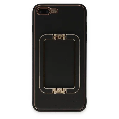 BUĞZ İphone 7 Plus Kılıf Coco Elit Kapak - Siyah