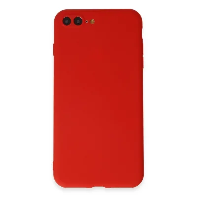 BUĞZ İphone 7 Plus Kılıf First Silikon - Kırmızı