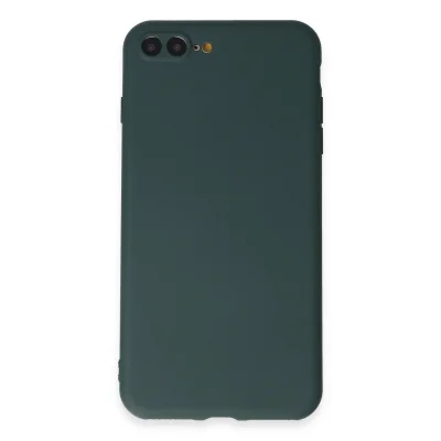 BUĞZ İphone 7 Plus Kılıf First Silikon - Koyu Yeşil