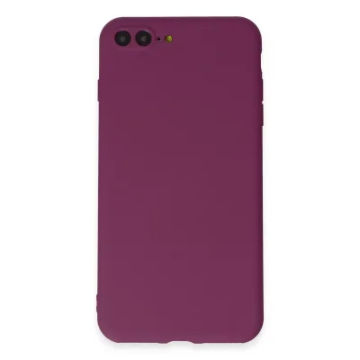 BUĞZ İphone 7 Plus Kılıf First Silikon - Mürdüm