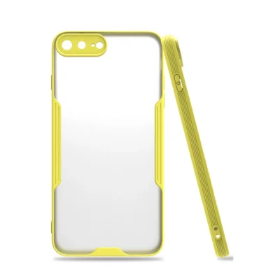 BUĞZ İphone 7 Plus Kılıf Platin Silikon - Sarı