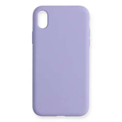 BUĞZ İphone Xr Kılıf Nano İçi Kadife Silikon - Lila