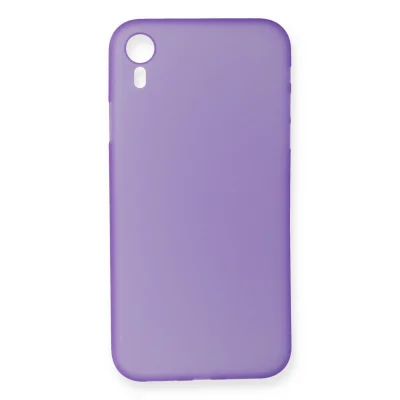 BUĞZ İphone Xr Kılıf Pp Ultra İnce Kapak - Mor