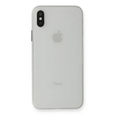BUĞZ İphone Xs Max Kılıf Pp Ultra İnce Kapak - Beyaz