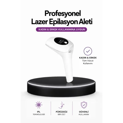 BUĞZ IPL Teknolojili Erkek Ve Kadın Kullanımına Uygun Lazer Epilasyon Cihaz