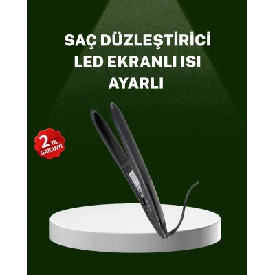  Isı Ayarlı 2025 Titanyum Kaplama Seramik Plakalı Saç Düzleştirici A Kalite Orijinal