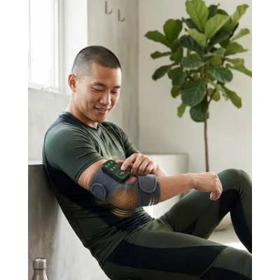 BUĞZ Isı Kontrollü Titreşimli Diz Omuz Masaj Dizlik Seti Kablosuz 2 Adet