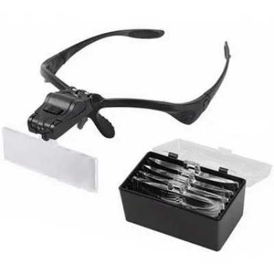 BUĞZ Işıklı Gözlük Büyüteç  5 Farklı Lens 9892b - BUĞZ