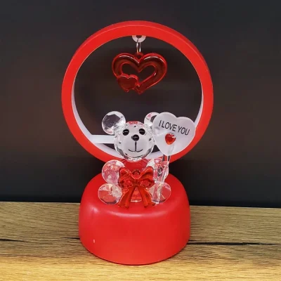 BUĞZ Işıklı Kırmızı I Love You Ayıcık