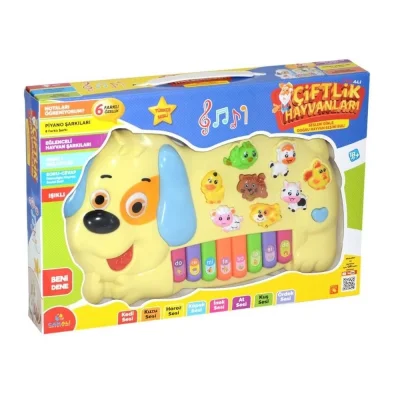  Işıklı Müzikli Köpek Görünümlü Piyano