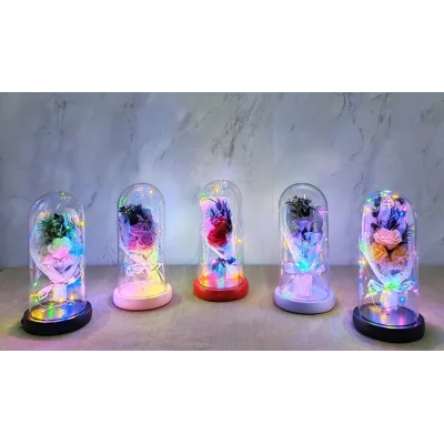 BUĞZ Işıklı Müzikli Romantik Gül Buketi