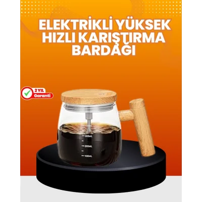 BUĞZ Isıtıcılı Manyetik Karıştırıcı Kupa – 400 ml, C Tipi Şarjlı, Akıllı Tasarım