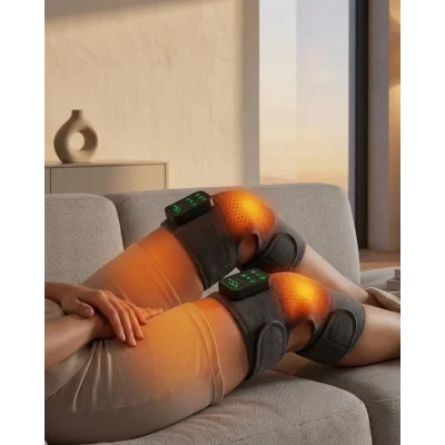 BUĞZ Isıtmalı Diz Omuz Dirsek Masaj Dizlik Seti Titreşimli Masaj Aleti 2 Adet