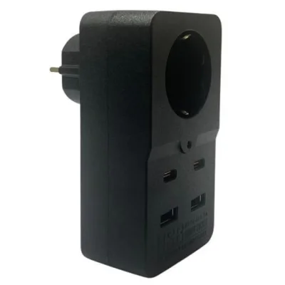  Isıya Dayanıklı Termal Akım Korumalı 1 Priz Girişli 2 USB Girişli 2 TYPE-C Girişli Pirz