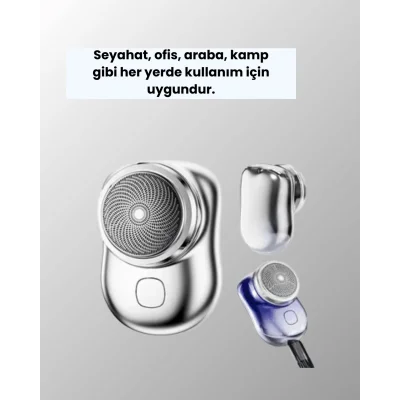 BUĞZ Islak-Kuru Kullanımlı Suya Dayanıklı Mini Tıraş Cihazı - Lisinya