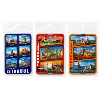 BUĞZ İstanbul Temalı Ahşap Buzdolapı Süsü Magnet Alk5824