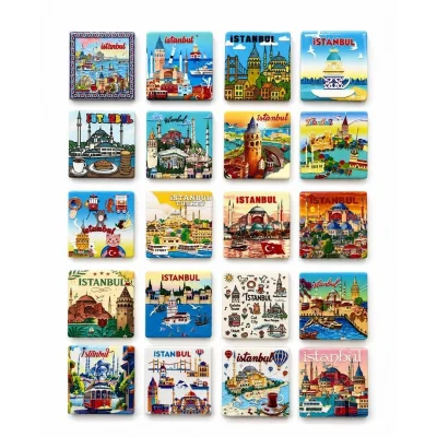 BUĞZ İstanbul Temalı Buzdolapı Süsü Magnet Alk5817
