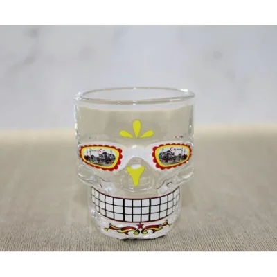  İstanbul Temalı Cam Kurukafa Shot Bardak