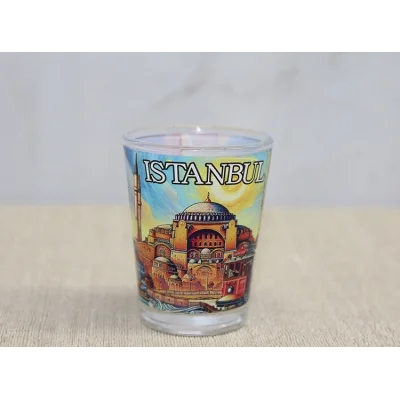 BUĞZ İstanbul Temalı Cam Shot Bardak - Model 2