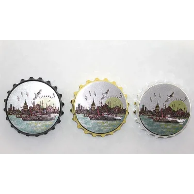 BUĞZ İstanbul Temalı Gazoz Kapağı Magnet - Model 1