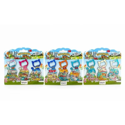 BUĞZ İstanbul Temalı Metal Buzdolapı Süsü Magnet 3lü Set Alk5812