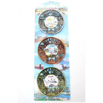 BUĞZ İstanbul Temalı Metal Magnet 3lü Set Alk2891