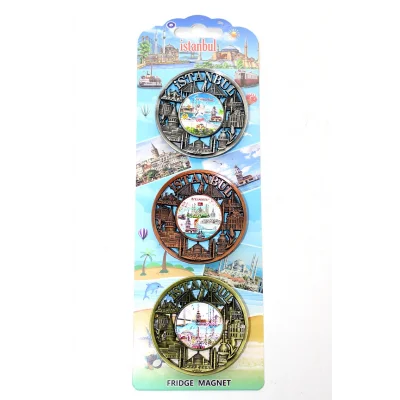 BUĞZ İstanbul Temalı Metal Magnet 3lü Set Model 1