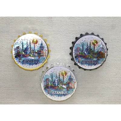 BUĞZ İstanbul Temalı Metal Magnet Alk4341
