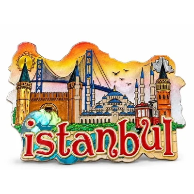 BUĞZ İstanbul Temalı Silikon Buzdolapı Süsü Magnet Alk5941