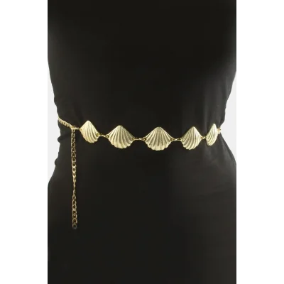BUĞZ İstiridye Metal Zincir Kemer