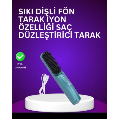 BUĞZ İyon Teknolojili Düzleştirici Tarak – 20 Saniyede Isınır