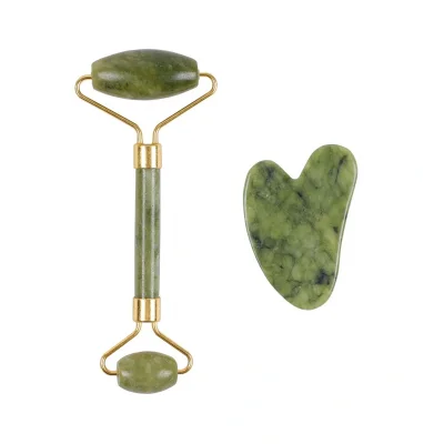 BUĞZ Jade Roller Gua Sha Taşı Seti
