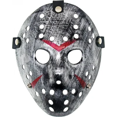 BUĞZ Jason Maskesi Hannibal Maskesi Metal Gümüş Renk 20x25 cm