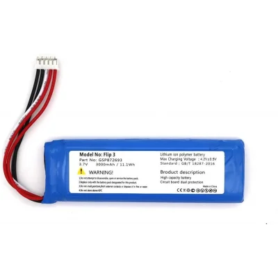 BUĞZ JBL Flip 3 uyumlu 3.7v 3000 mah Soketli Batarya