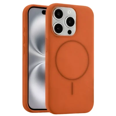 BUĞZ Joko  İphone 14 Pro Max Kılıf Jully Magsafe Kapak - Turuncu