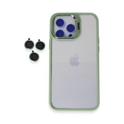 BUĞZ Joko  İphone 14 Pro Max Kılıf Roblox Lens Standlı Kapak - Yeşil